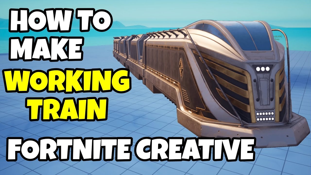 Как сделать рабочий поезд (из BR) в креативном режиме Fortnite (урок)