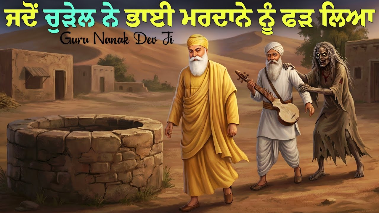 ਜਦੋਂ ਚੁੜੇਲ ਨੇ ਭਾਈ ਮਰਦਾਨਾ ਜੀ ਨੂੰ ਫੜ ਲਿਆ || ਗੁਰੂ ਜੀ ਪੁਰਾਣੇ ਖੂਹ ਤੇ ਗਏ || Guru Nanak Dev Ji Sakhi
