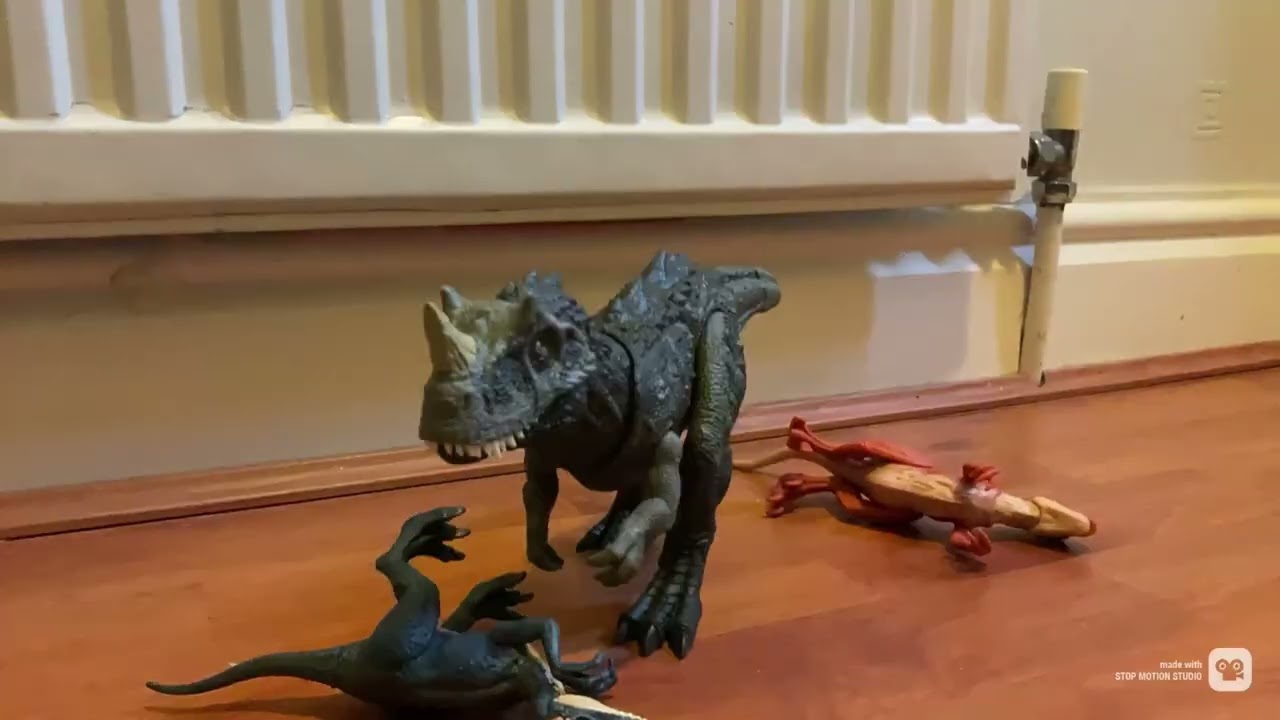 Jurassic world survival Ceratosaurus stop motion test