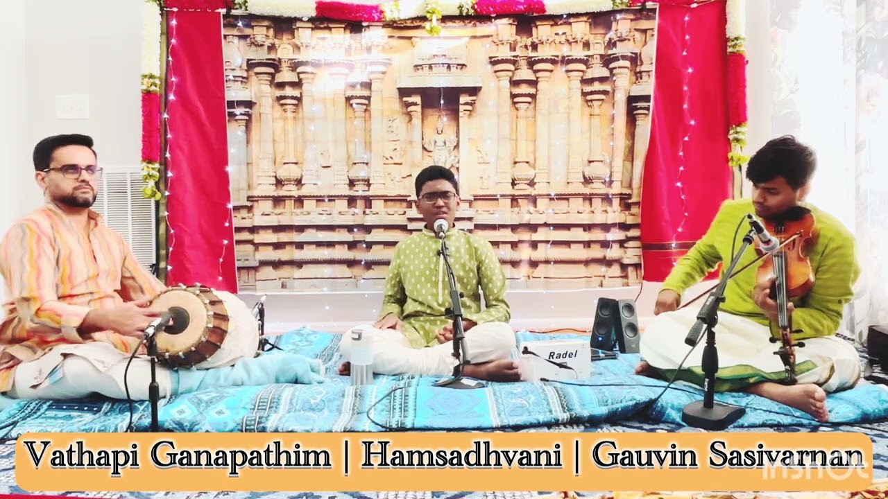 Vathapi Ganapathim | Hamsadhvani | Gauvin Sasivarnan | Charlotte Kala Aradhana