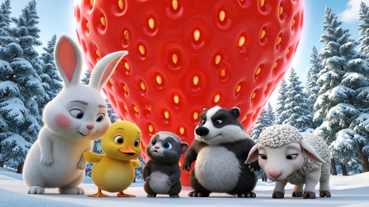 🐰🐤Roro, Dodo, Kiki: The Journey to Find Giant Strawberries!