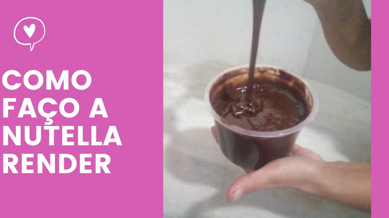 Como faço minha Nutella render