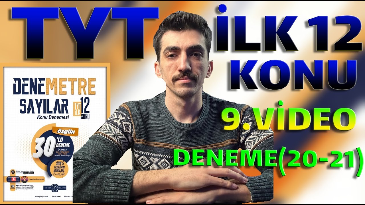 SAYILAR DENEMETRE | TYT İlk 12 Konu | Deneme (20-21) Çözümleri | Orijinal Yayınları