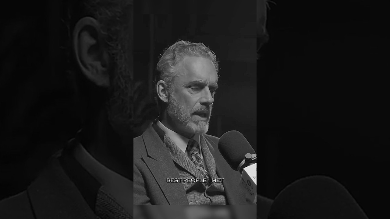 Some of the best people I met, morally - Jordan Peterson