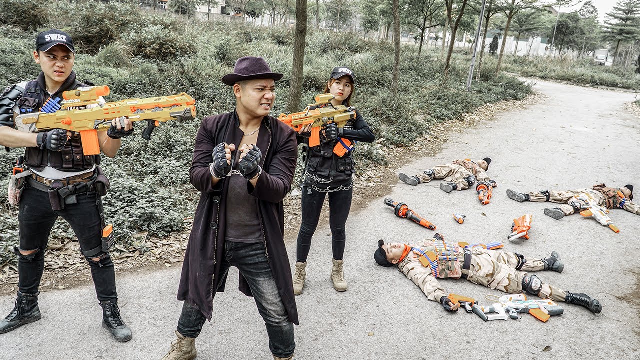 Nerf Guns War : S.W.A.T Men Of TTNerf Team Elite Special Fight Crime Boss Underground Dangerous