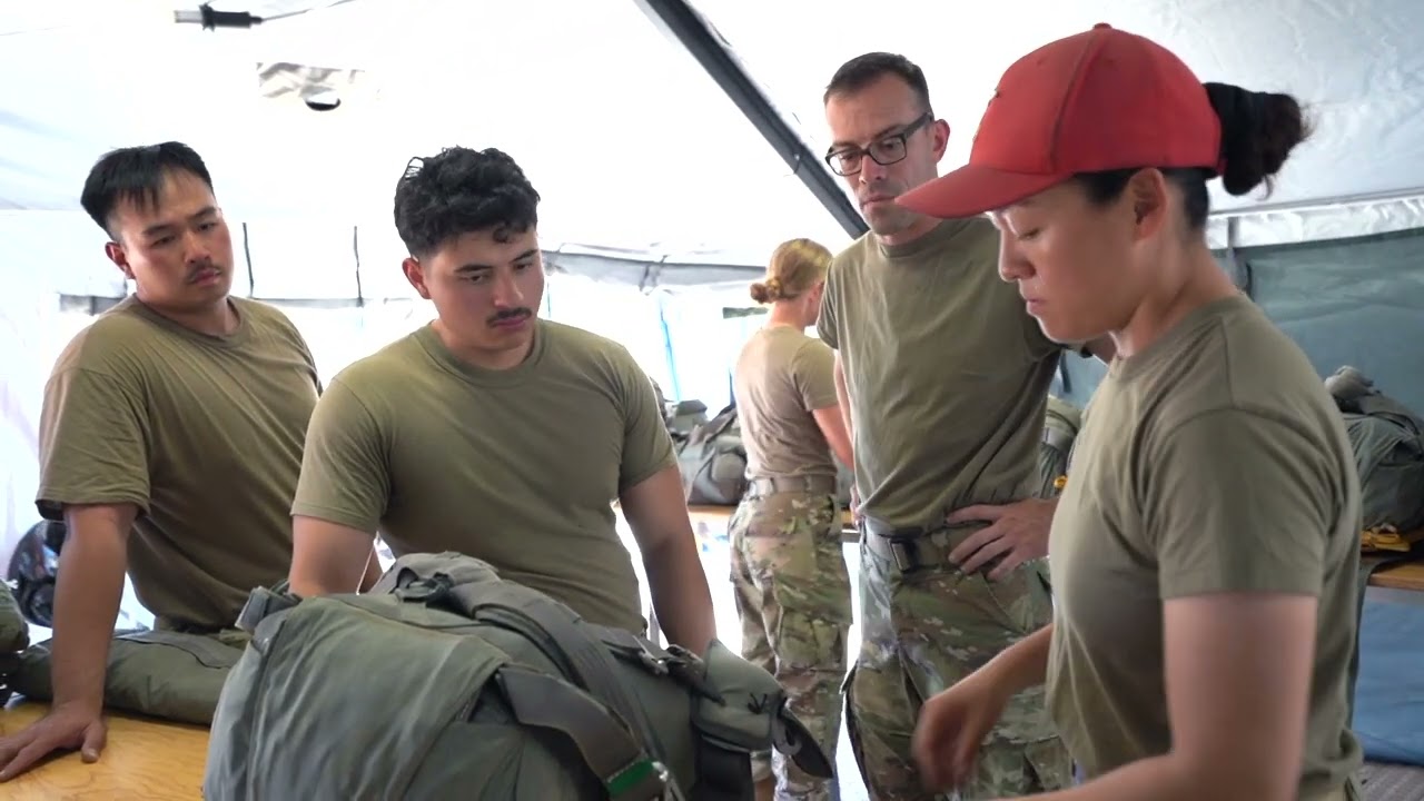 T-11 Parachute Packing at Aerial Delivery Exercise 2024