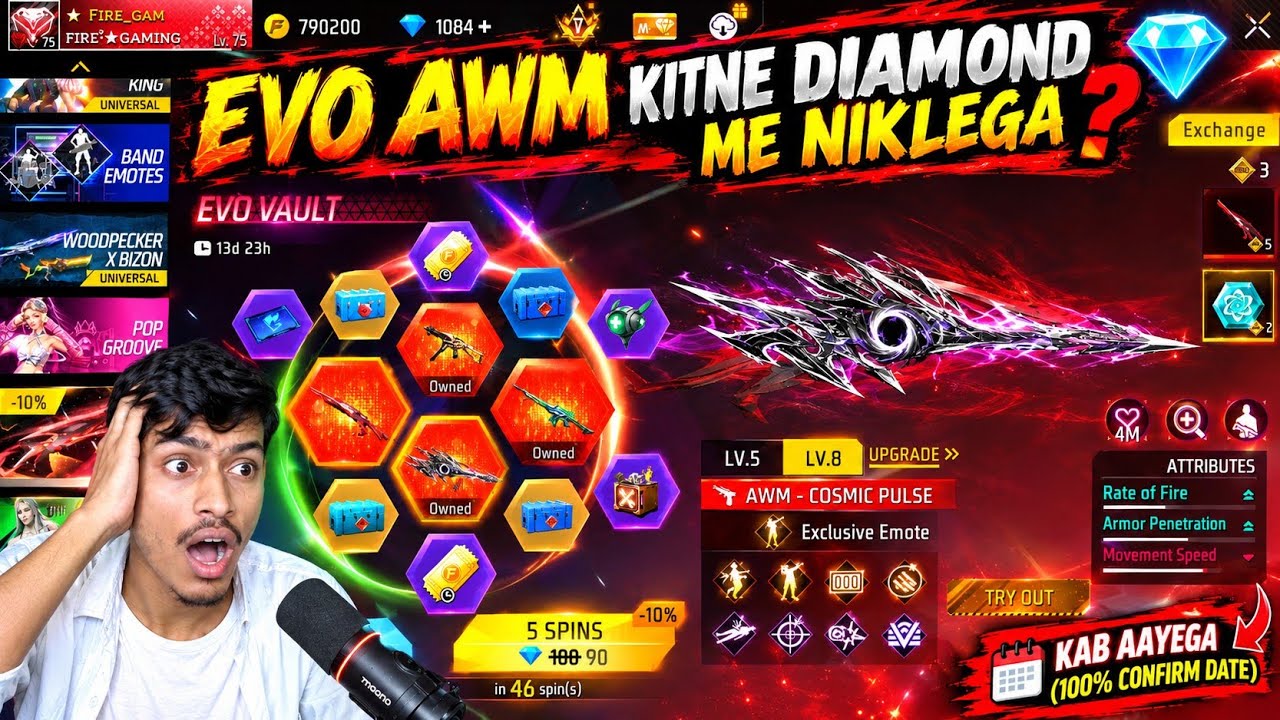 WHEN IS THE EVO AWM COMING? 🔥💎 | Next Evo Vault Event | How Many Diamonds Will It Cost | Free Fir...