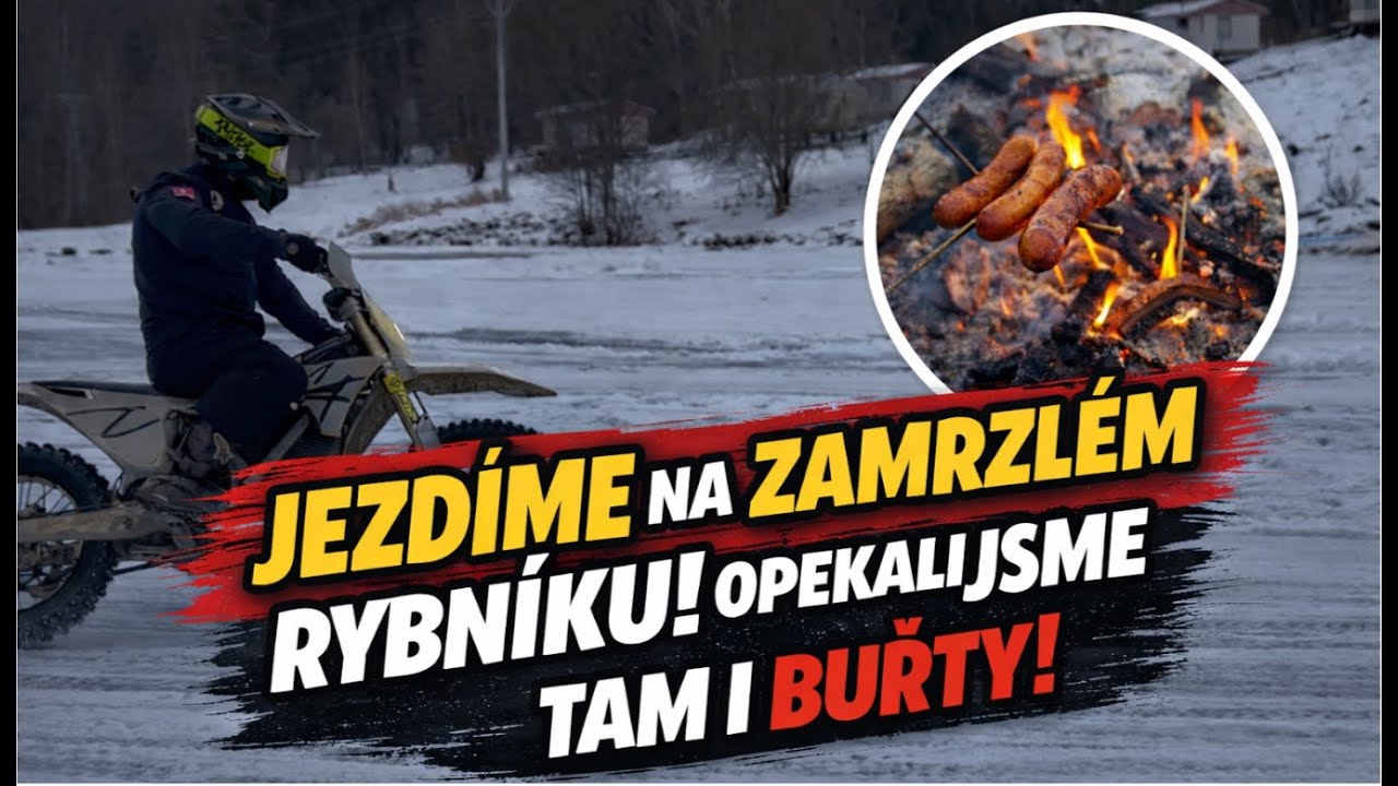 JELI JSME S @Nextinorder JEZDIT NA ZAMRZNUTÝ RYBNÍK !!