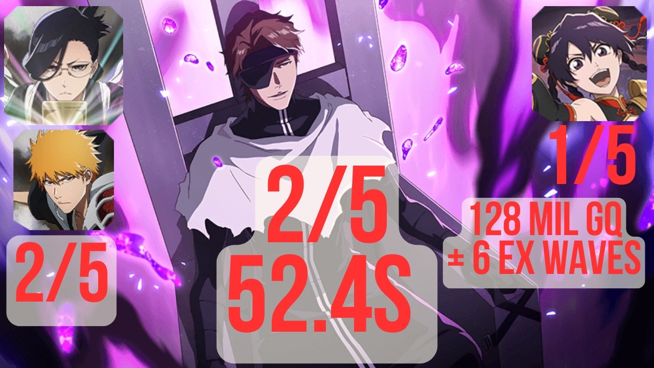 52.4s - Melee Captain - 2/5 Aizen - Bleach Brave Souls
