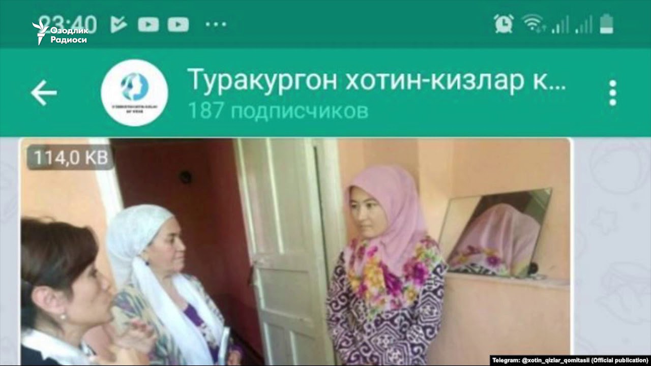 Тўрақўрғонда Хотин-қизлар қўмитаси уйма-уй юриб рўмолни 