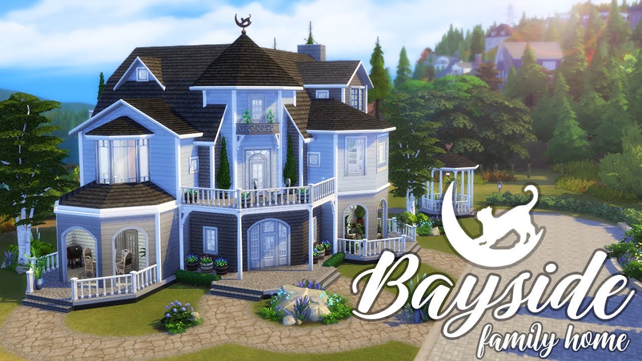 ⛵ Basegame and Cats&Dogs ONLY** Family Home 🏡 | Sims 4 Speed Build | @PenappleYT