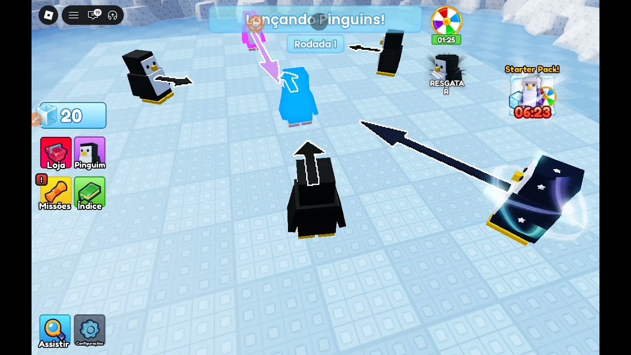 Joguei o jogo do pinguim pela primeira vez #roblox