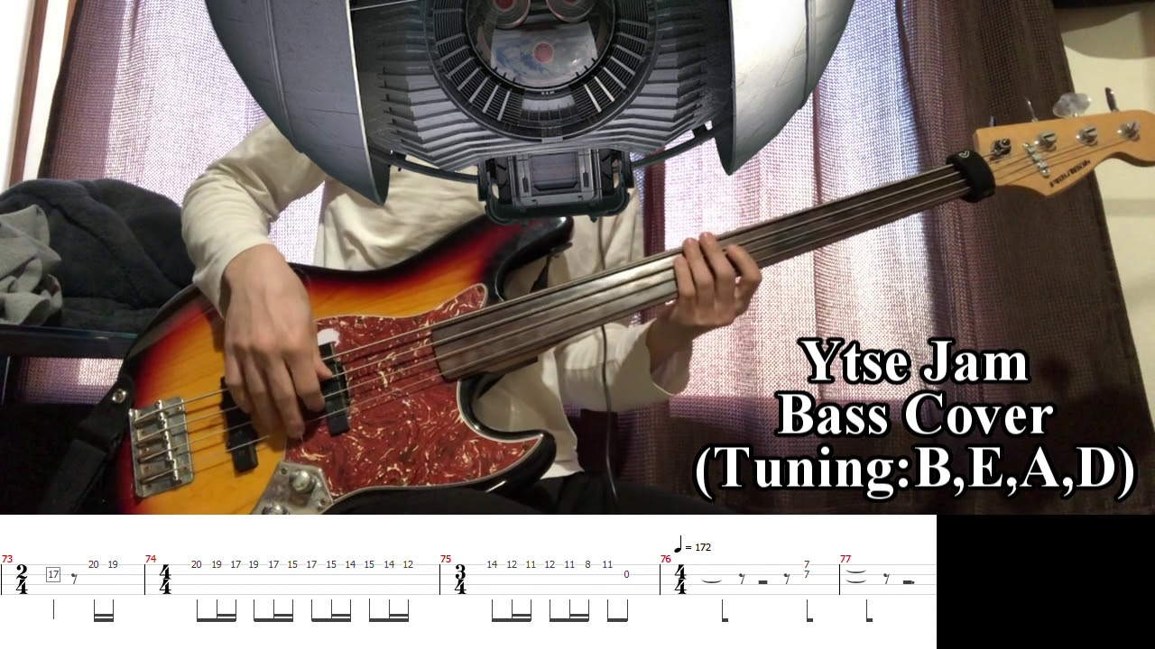 Dream Theater - Ytse Jam (Bass Cover + Tab)