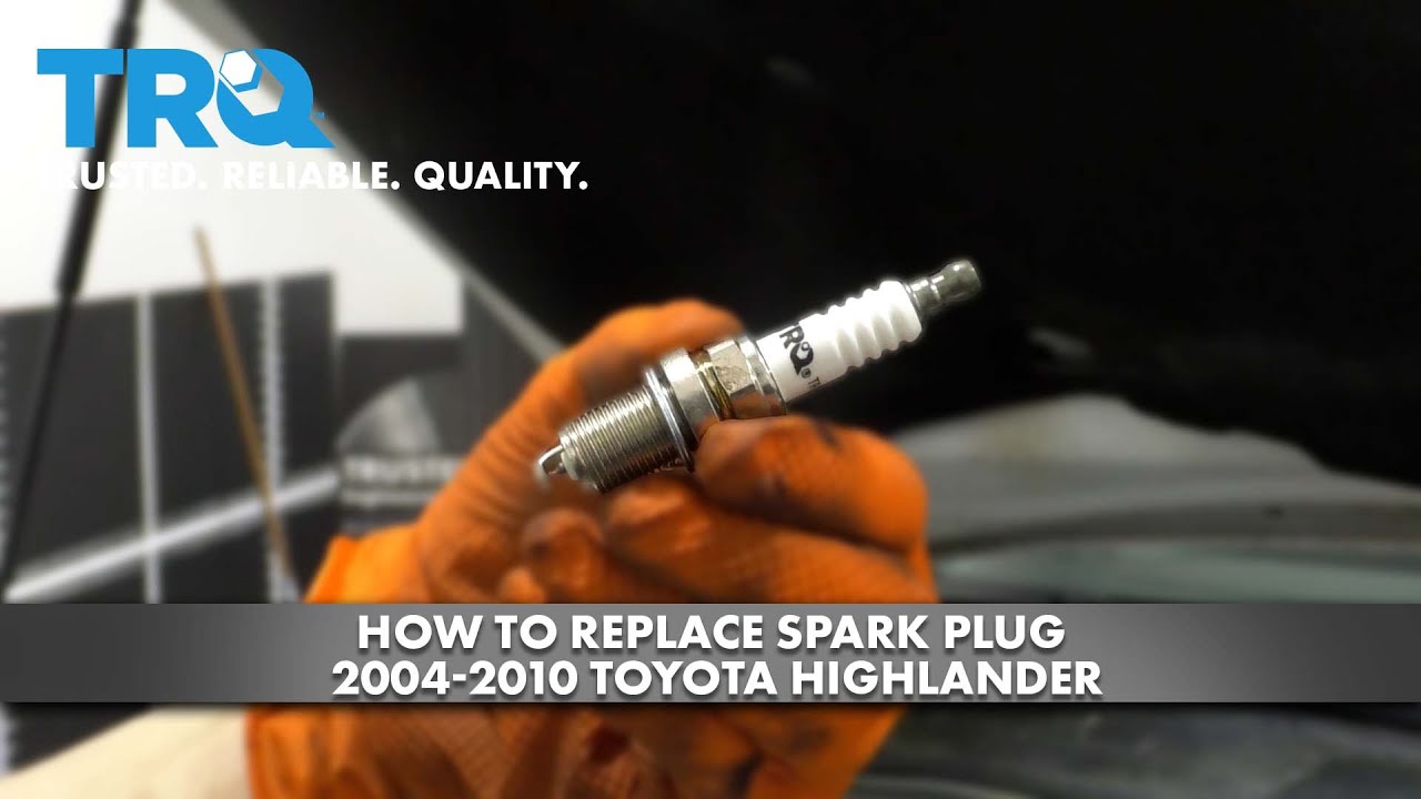 How to Replace Spark Plugs 2004-2010 Toyota Highlander