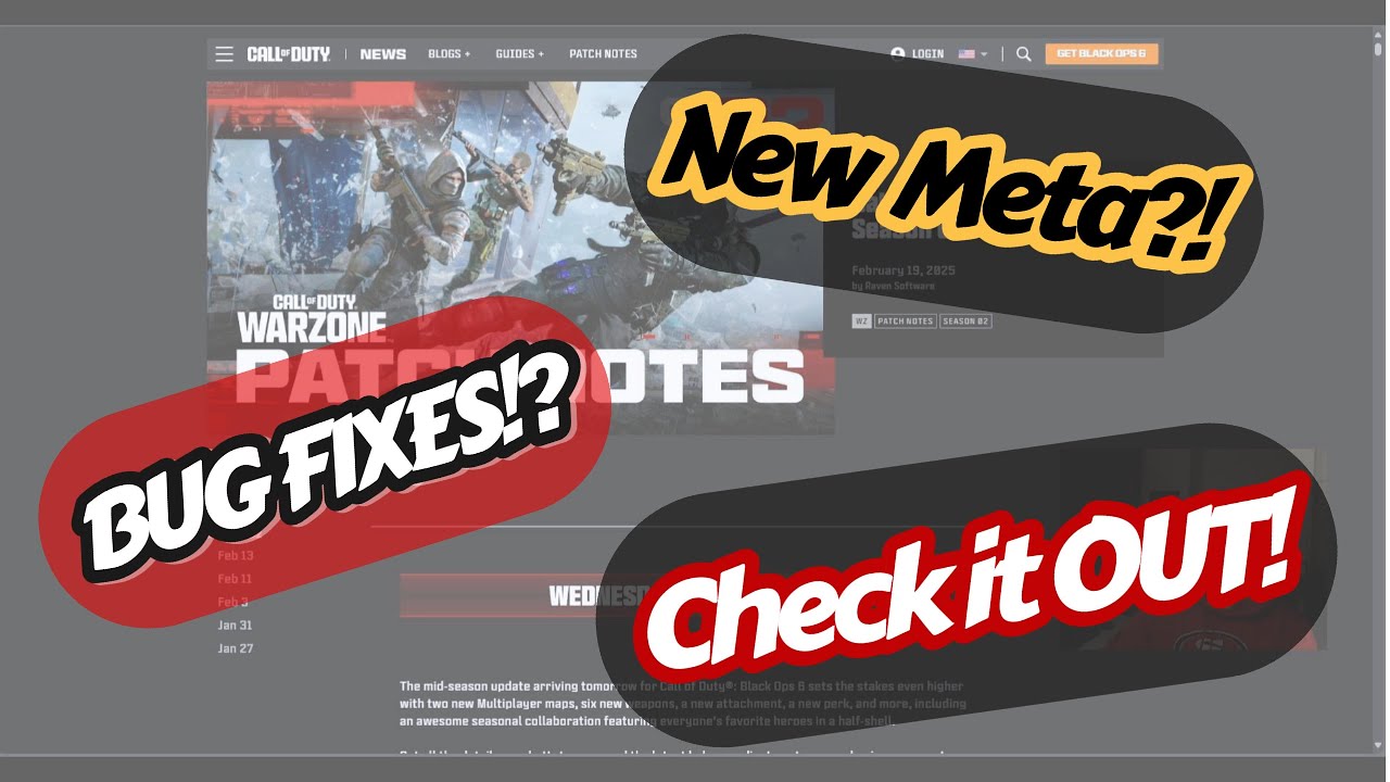 Black Ops 6 Season 2 Patch Notes &ndash; Weapon Buffs, Nerfs & New Meta! #cod #warzone #bo6