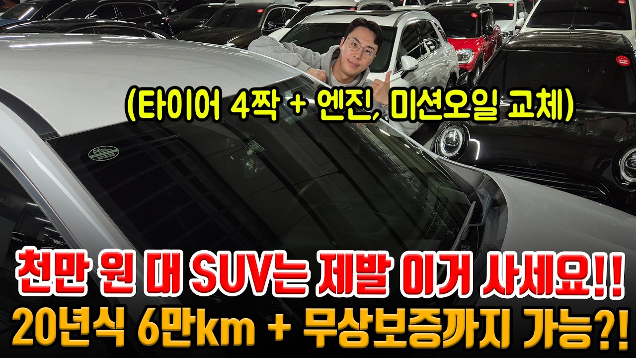 경정비 끝!! 20년식 6만km 대 SUV가 이 가격?! 천만 원 대 중고차 찾으시면 제발 이거 사세요!! + 무상보증