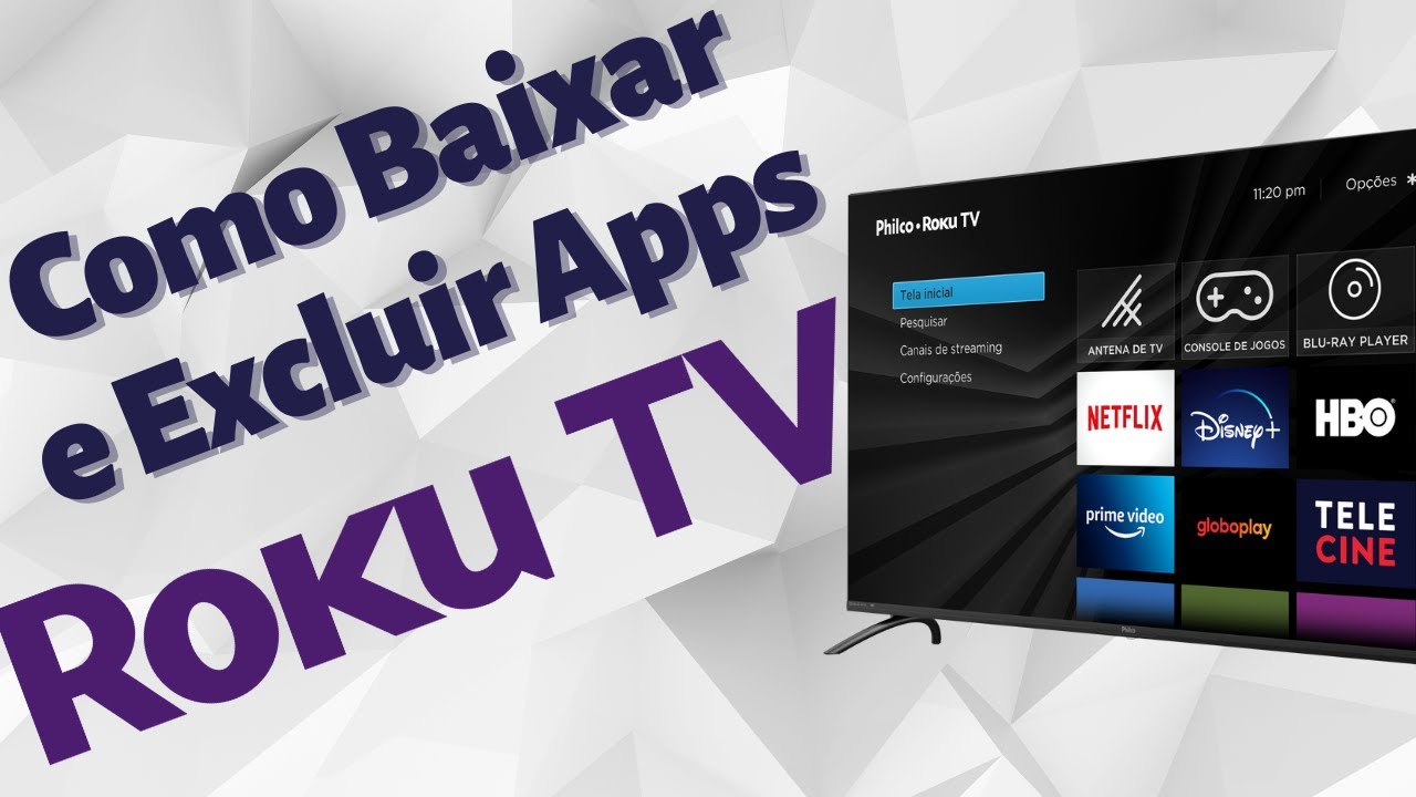 Como Baixar e Excluir Apps na ROKU TV.📺