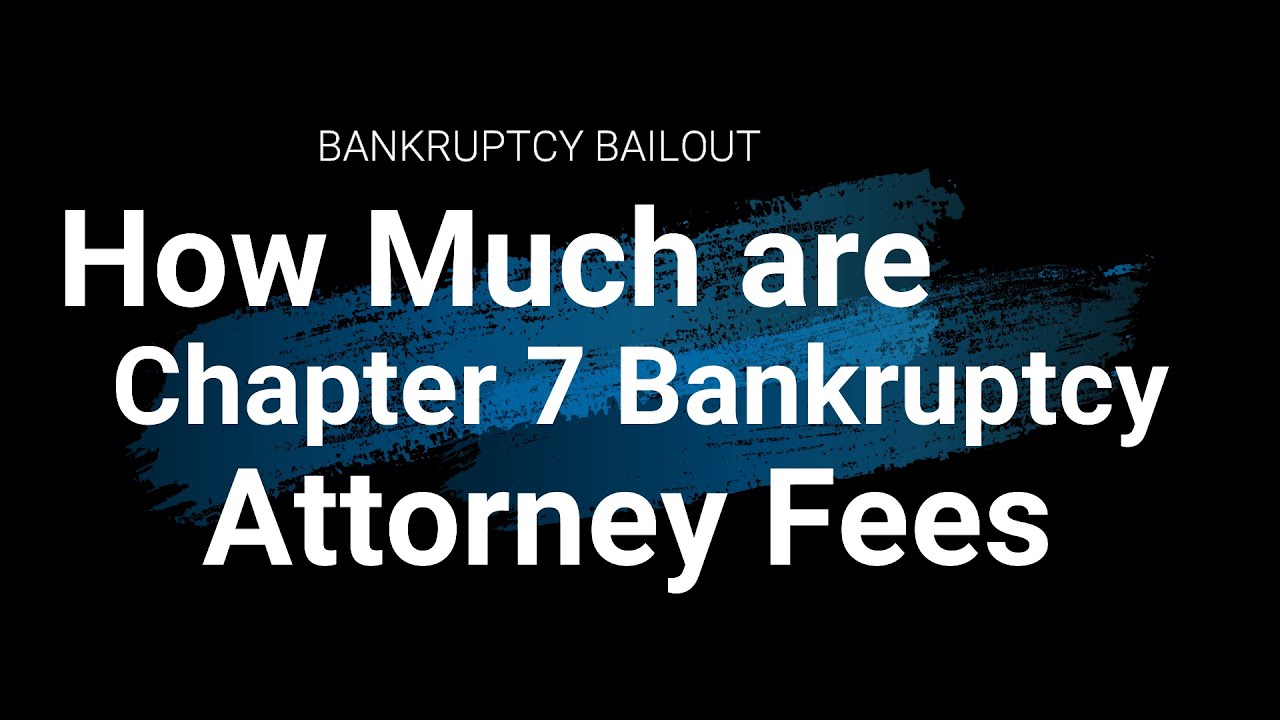 How much does it cost to file bankruptcy with a lawyer?