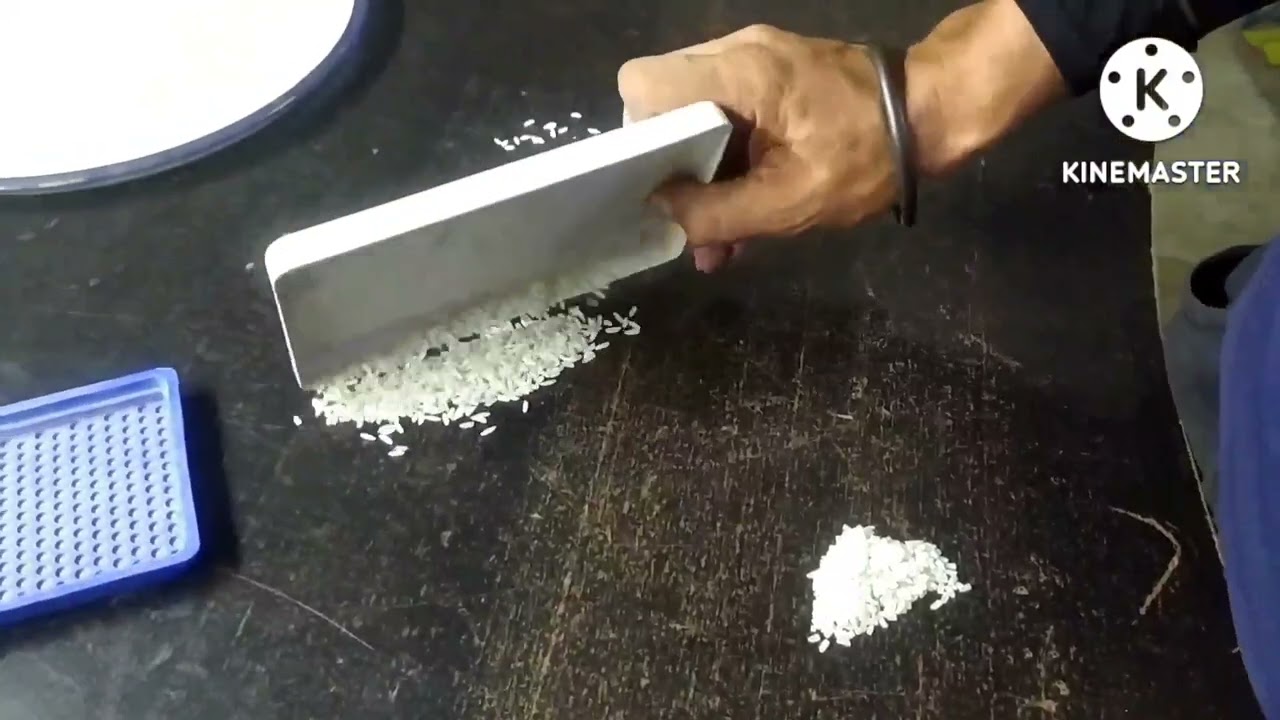 calculating broken rice pacentage in a sammple#youtuber
