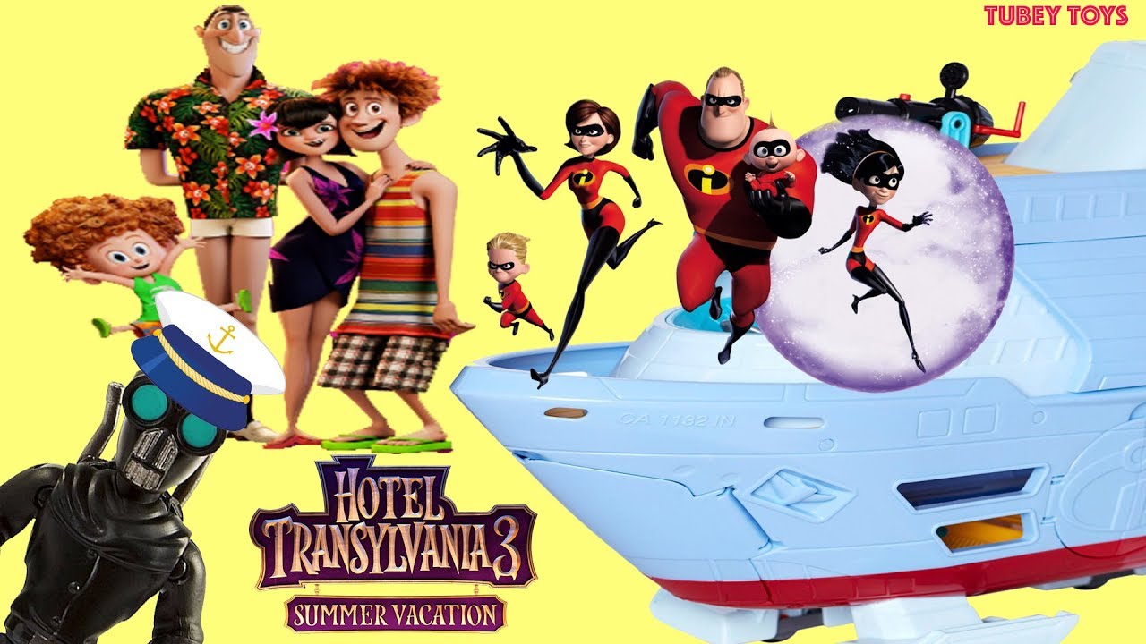 Hotel Transylvania 3 Summer Vacation Hydroliner Cruise Screenslaver vs The Incredibles Tubey Toys