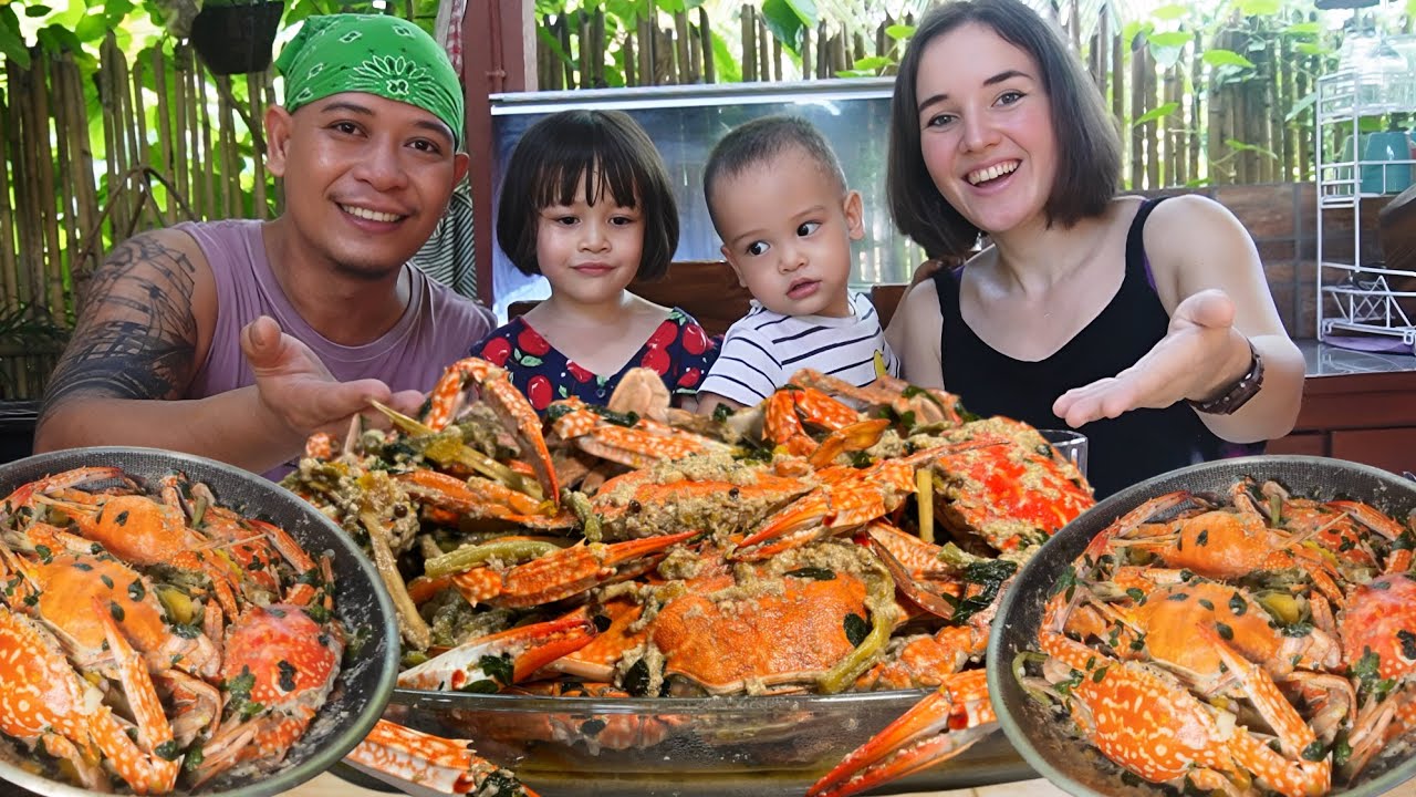 Cooking Our  Simple and Delicious Ginataang Alimasag|🇵🇭Pinoy and German Family🇩🇪
