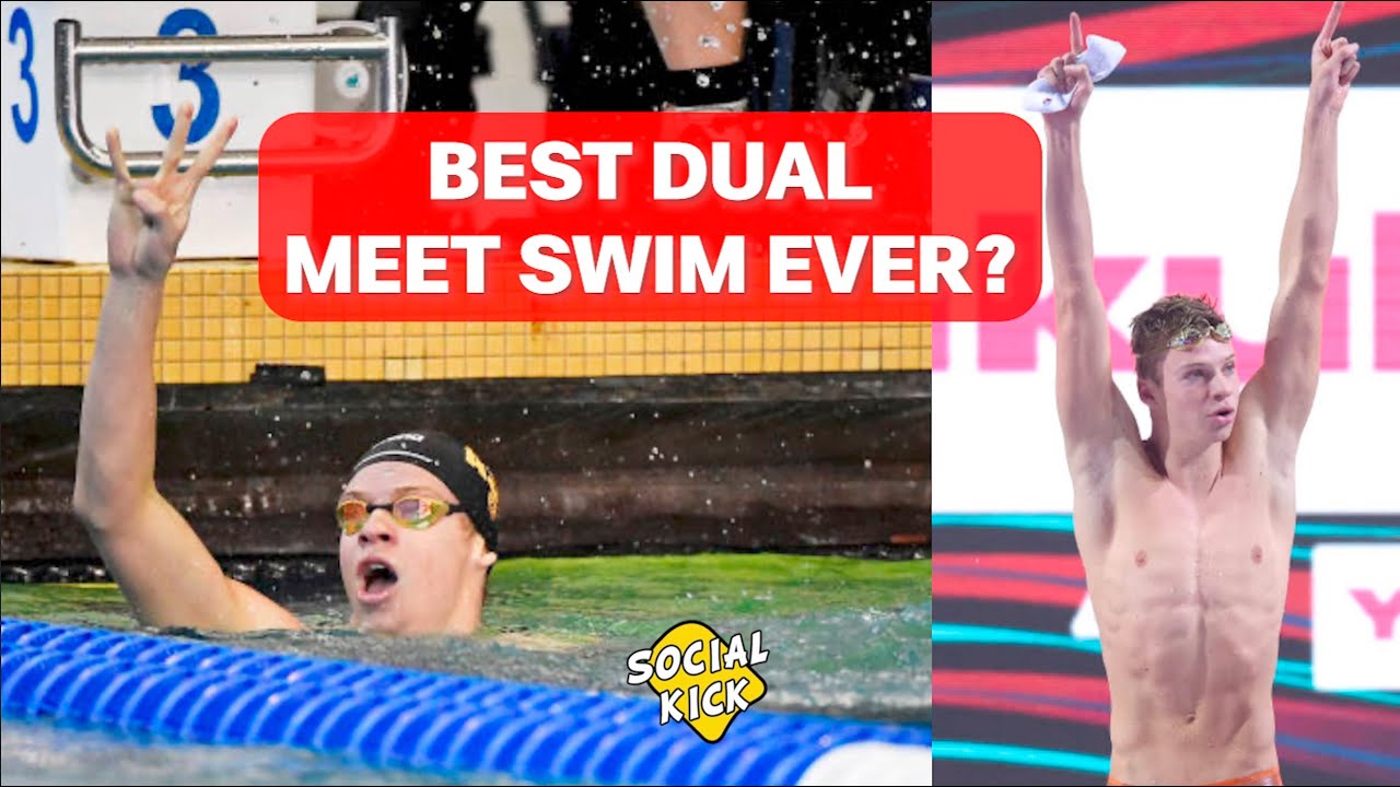 Leon Marchand 400 IM - Smashing an NCAA Record at a Dual Meet.