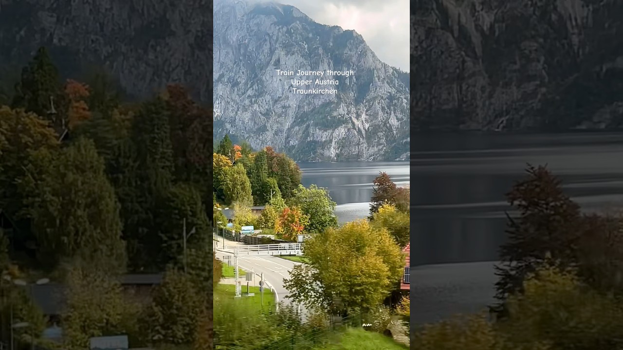 📍Traunkirchen #austria #travel #austriatravel #autumn #railway #roadtrip #village #landscape #fyp