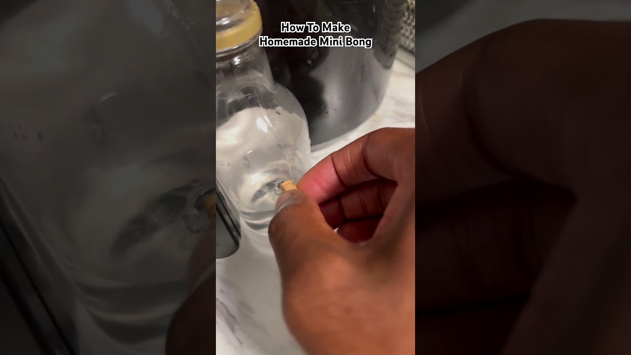How to make homemade minibong #shorts #hack #lifehacks