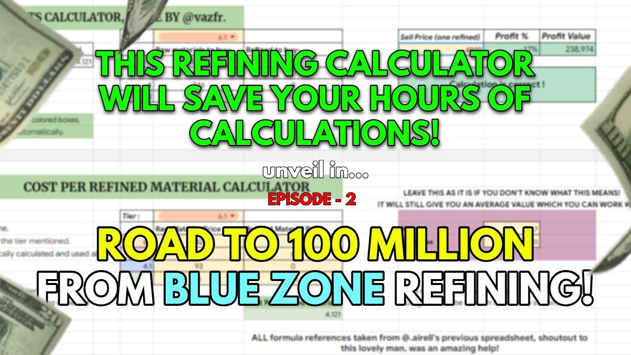 this albion calculator will do your work in seconds.. | Refining to 100 MILLION silver (Part-2)