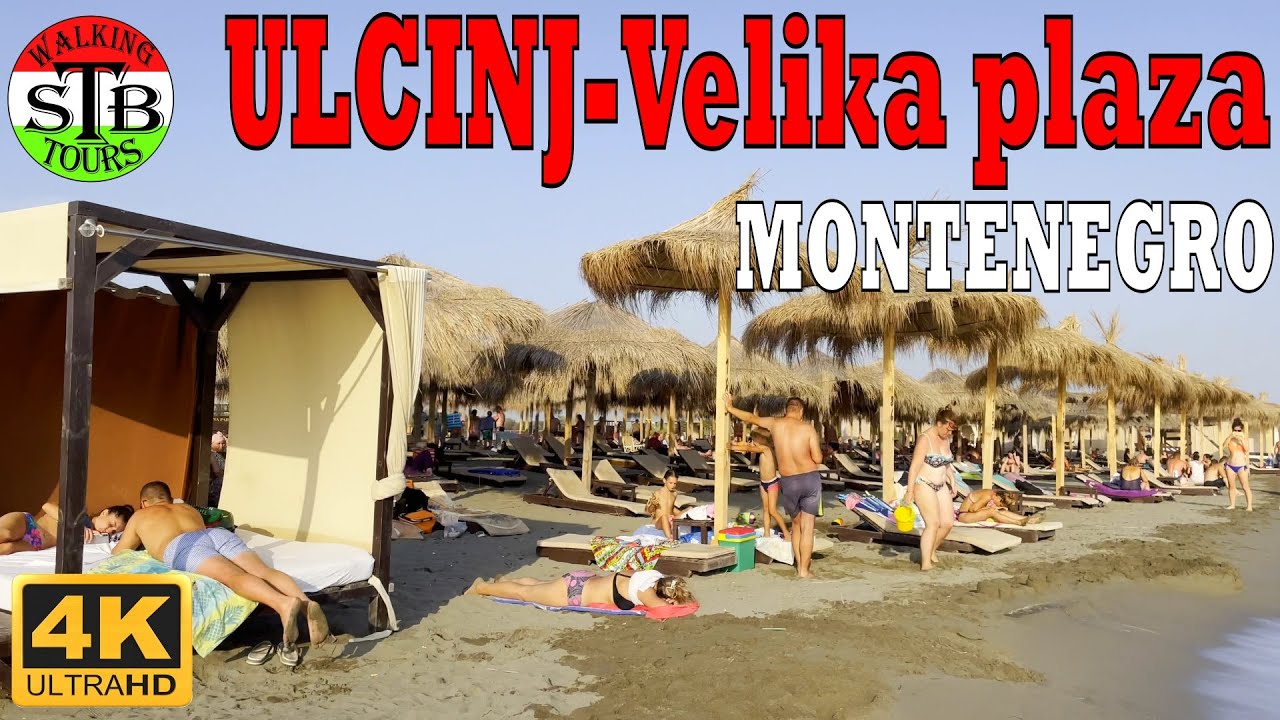 Ulcinj Montenegro 🇲🇪 Long Sandy Beach (Velika Plaža) Summer 2022