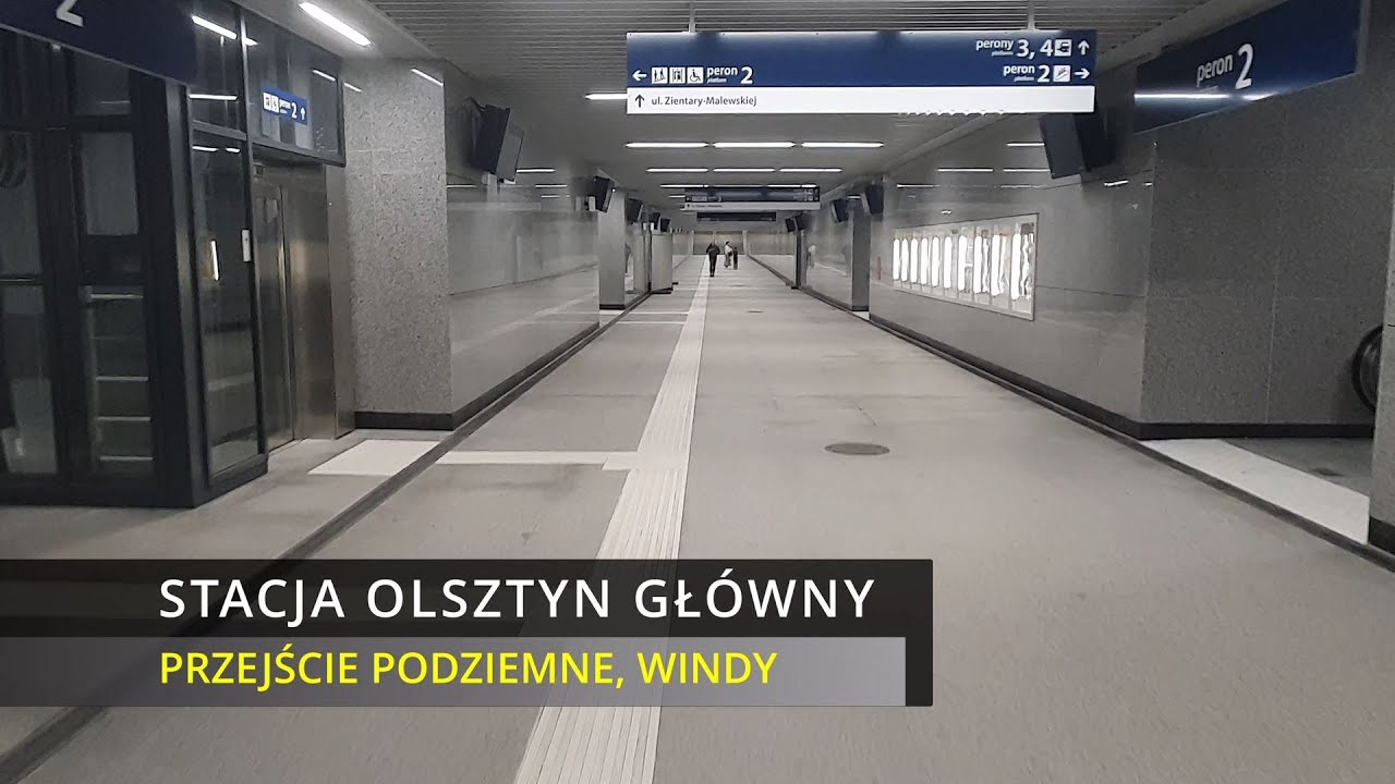 Stacja Olsztyn Główny | Otwarto przejście podziemne i ruchome schody oraz windy | 25.09.2024