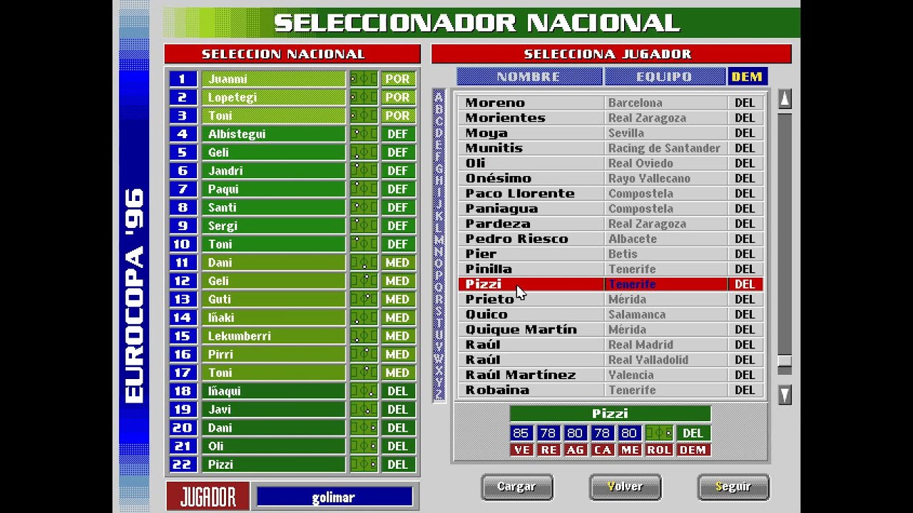 PC Eurocopa 96 - cayendo en cuartos como manda la tradición