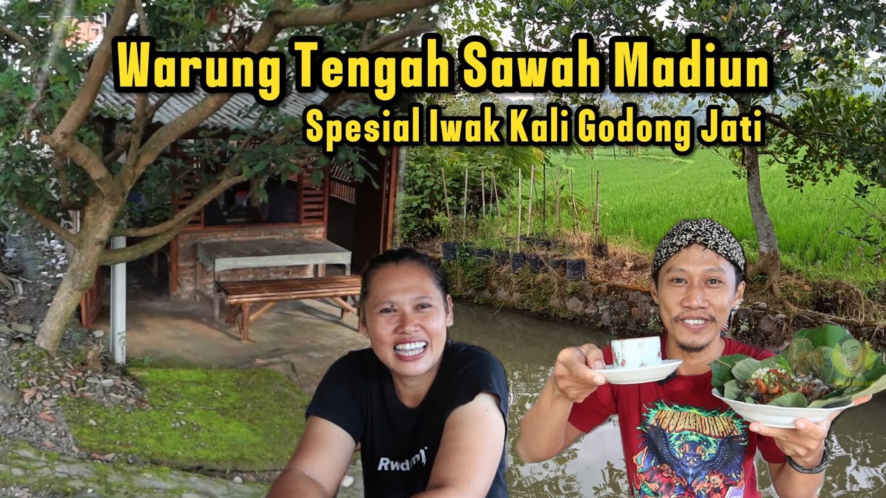 Mantan Pemain Voli, buka warung tengah sawah Madiun spesial iwak kali bungkus godong jati!