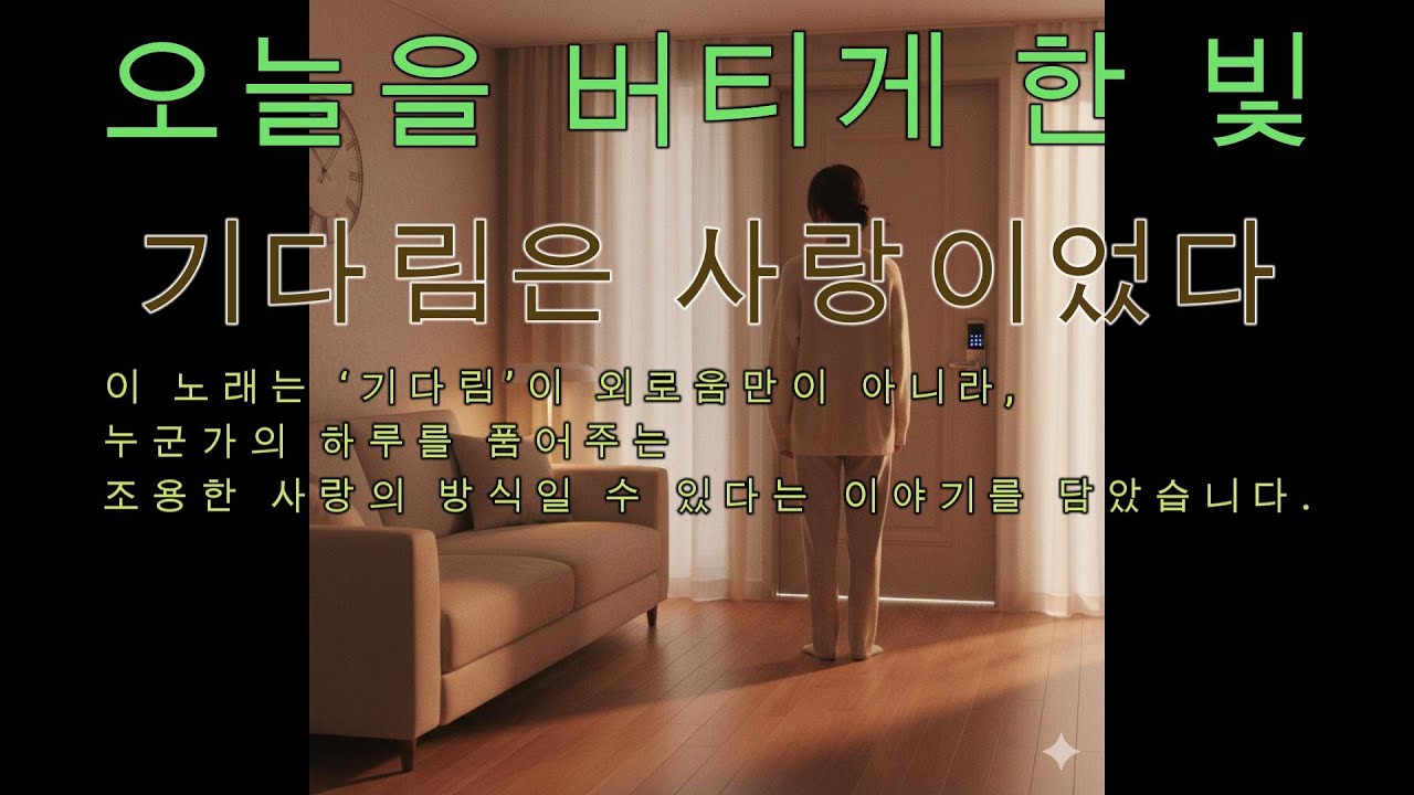 기다리는 마음 | 노을빛 거실에서 당신을 기다리며 (Acoustic Ballad)
