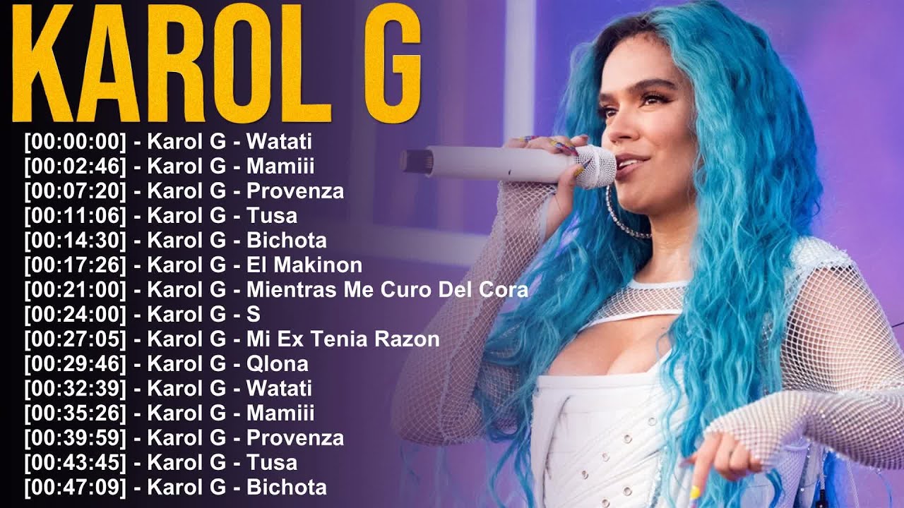Karol G – De Tusa a Mientras Me Curo del Cora – 20 canciones que impactan