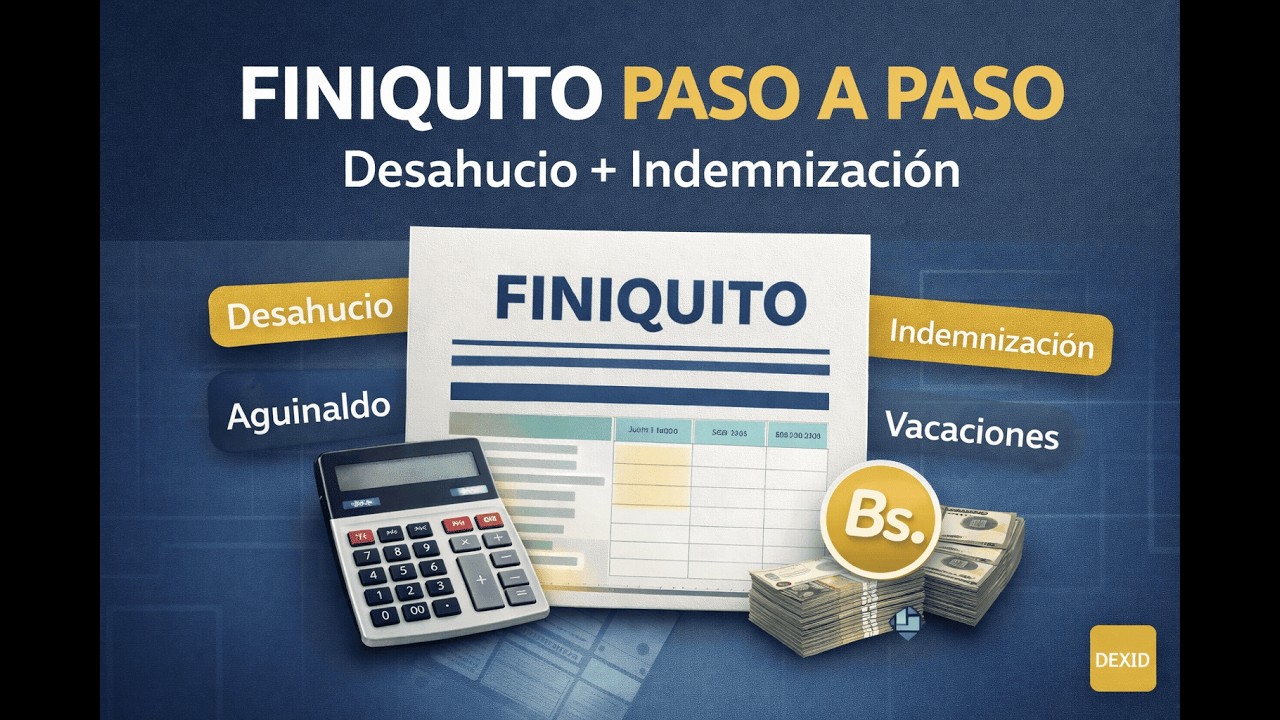 Finiquito Paso a Paso (Bolivia 2025) | Cálculo Completo en Excel