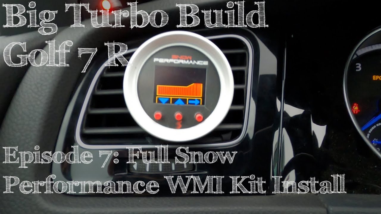 Big Turbo Golf 7 R Build Ep 7: How to Install Snow Performance Water and Methanol kit ( R , GTI )