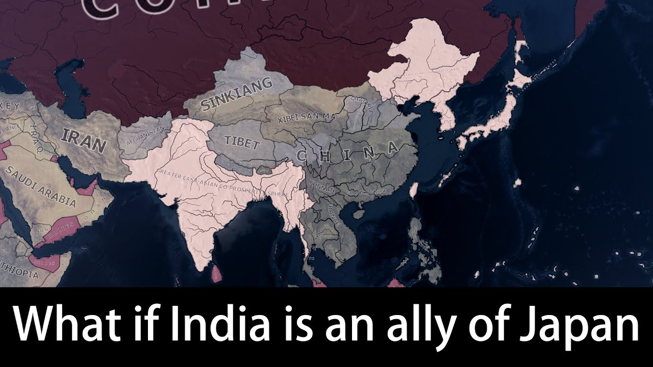 What if India is an ally of Japan | Hoi4 Timelapse
