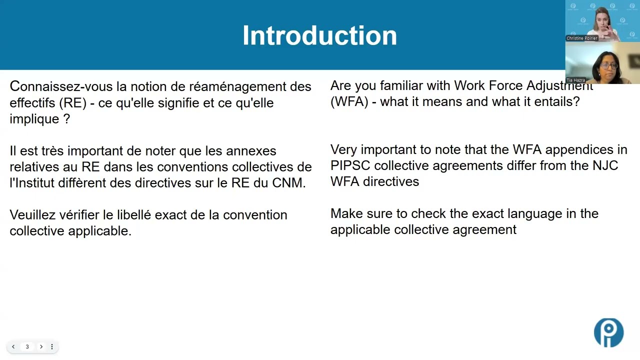 Webinaire sur r&eacute;am&eacute;nagement des effectifs (RE) - 7 janvier 2026