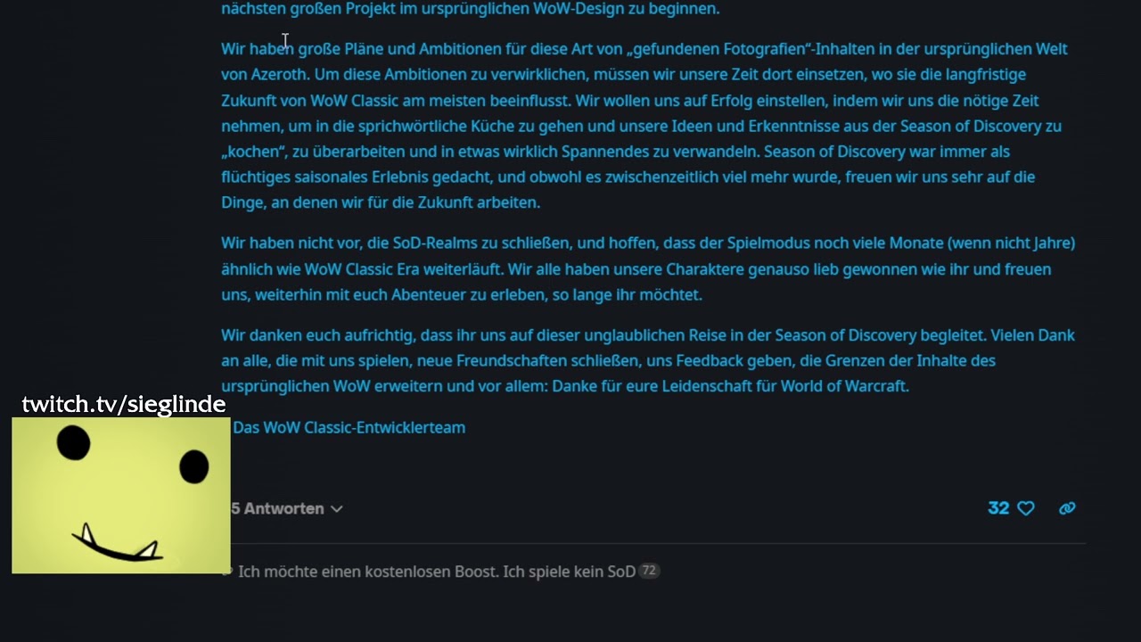 FINALLY OFFICIAL! Season of Discovery is OVER. MoP Boost for SoD players and the future.