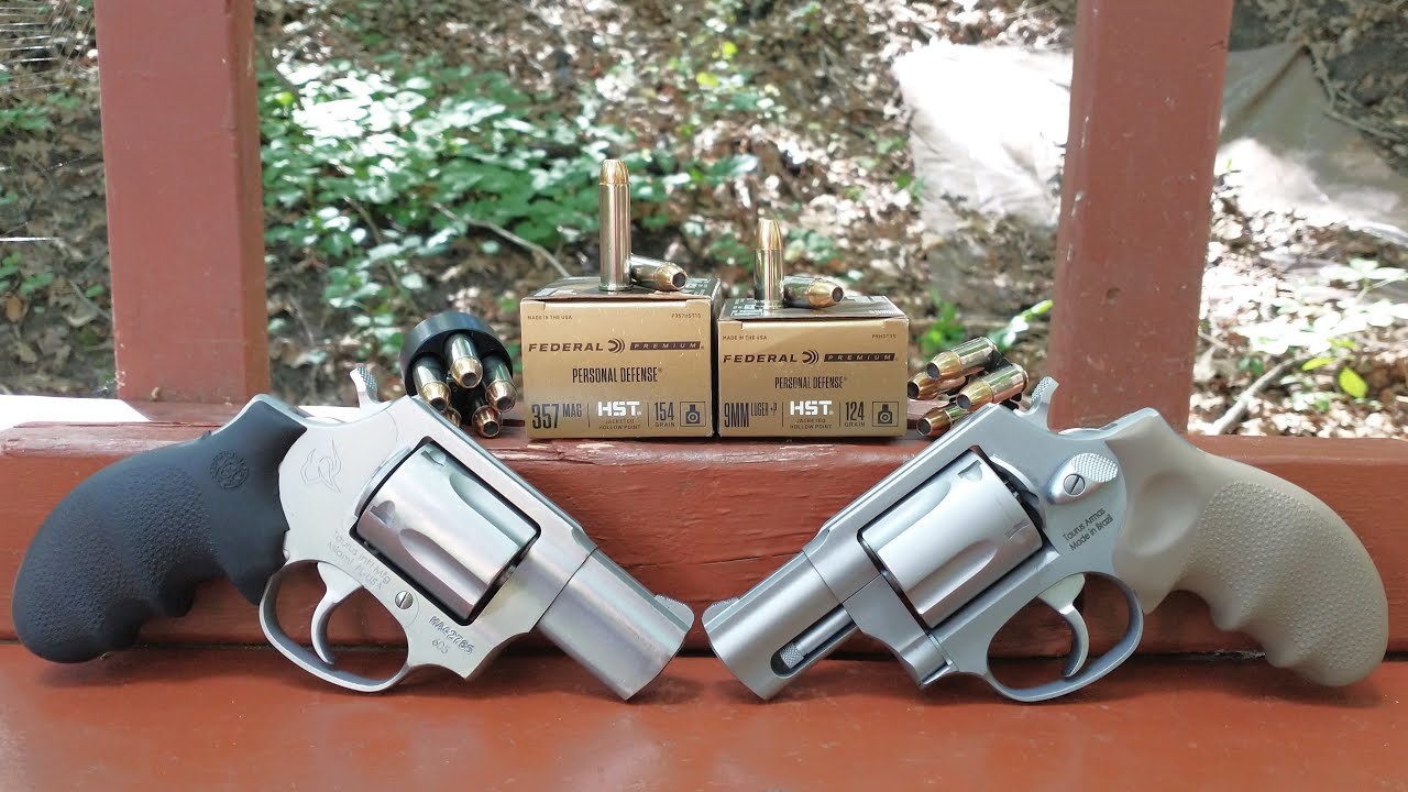9mm+P VS .357 Magnum in Snub Nose Revolvers - Federal HST Ballistic Test