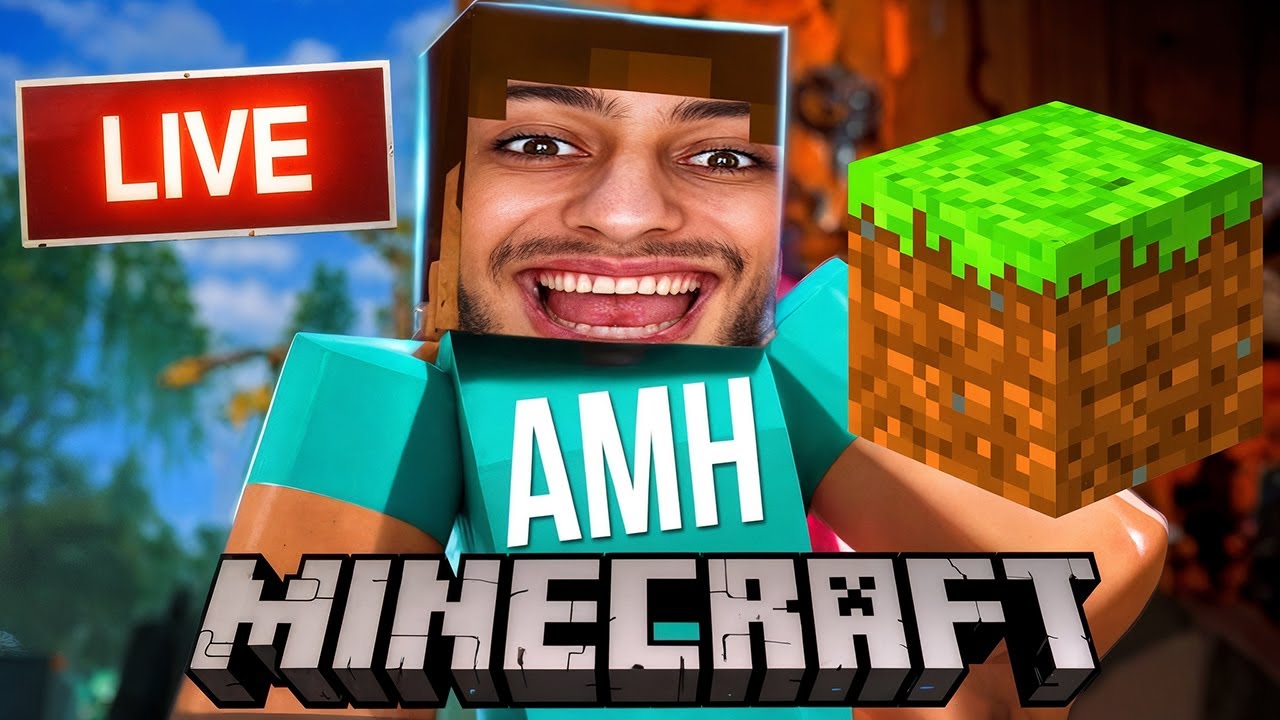 LIVE 🔴 Ինչի՞ ա ամեն ինչ քառակուսի 🤣😭 | AMH-ն առաջին անգամ Minecraft-ում ⛏️🧱