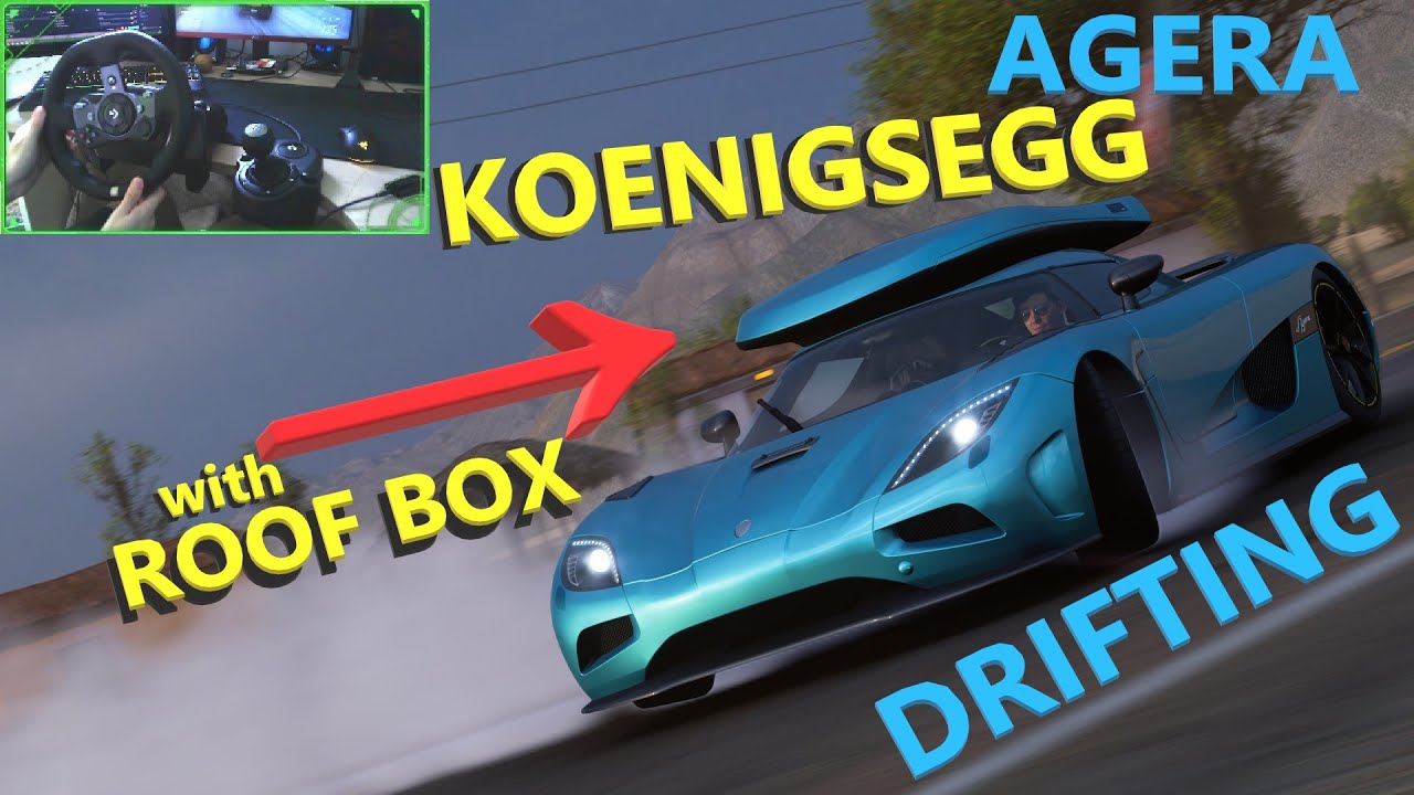 Wishing for Koenigsegg GEMERA to be in Forza Horizon 5 while I'm drifting the Agera with a roof box