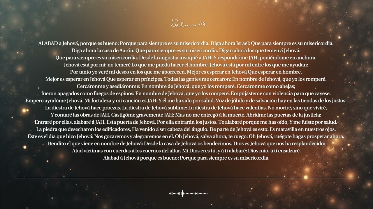 🌿 Salmo 118 | El Señor Está de Mi Parte | Canto bíblico CCM · Shuli Bible
