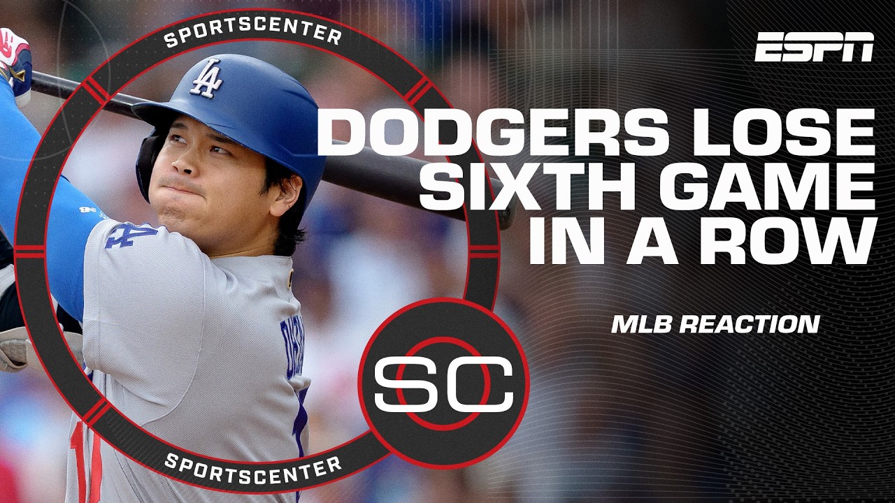 MLB Reaction 🔥 Dodgers&rsquo; struggles continue, are Brewers the class of the NL? | SportsCenter