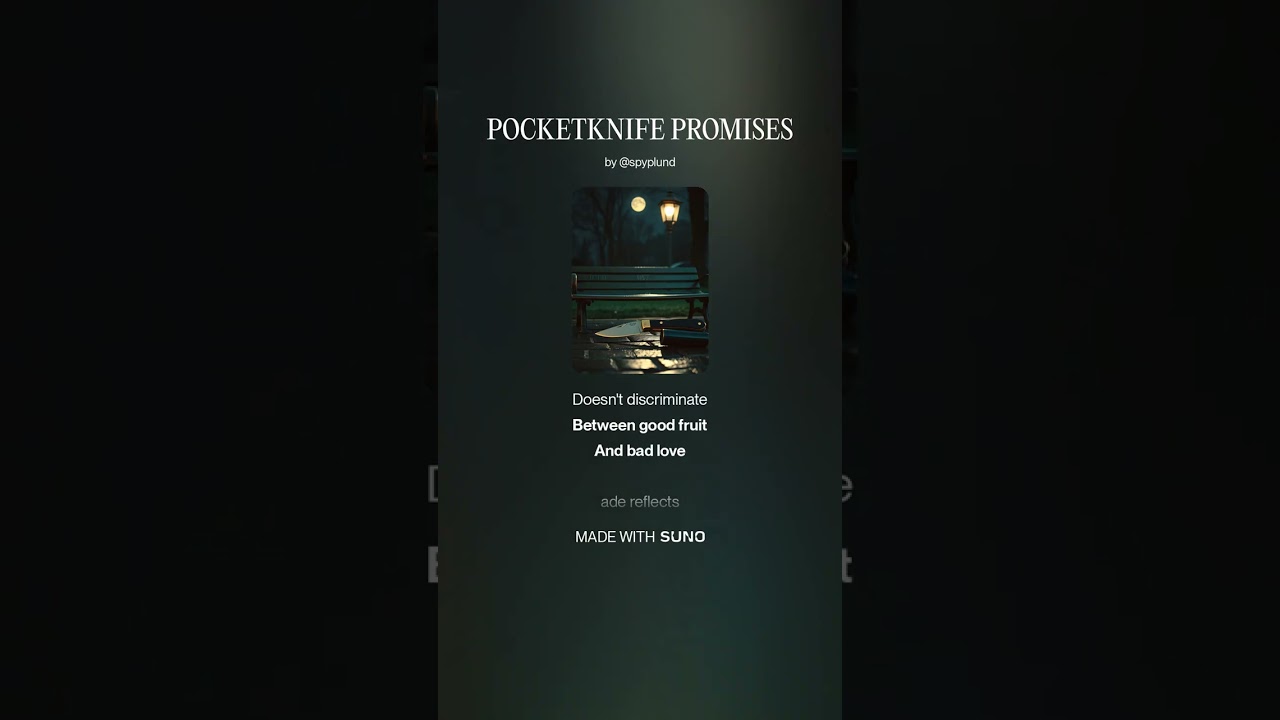 POCKETKNIFE PROMISES 1