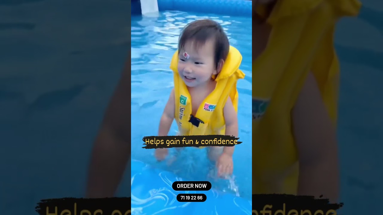 Pool Vinyl Swim Vest, Floating Swimming Jacket For Kids #youtubeshorts #skincare #goodthing