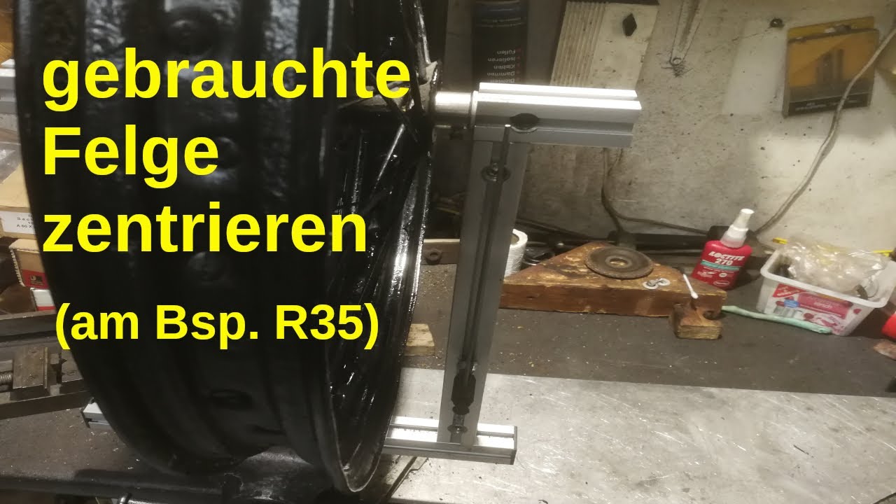 Halbnaben Felgen zentrieren (am Bsp. BMW R35)