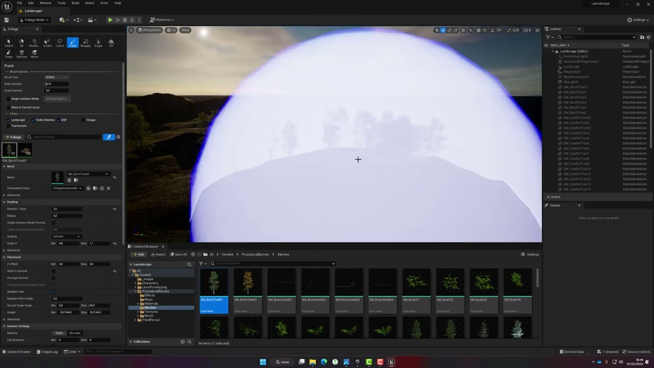 Unreal  Engine Lanscape - Parte 2