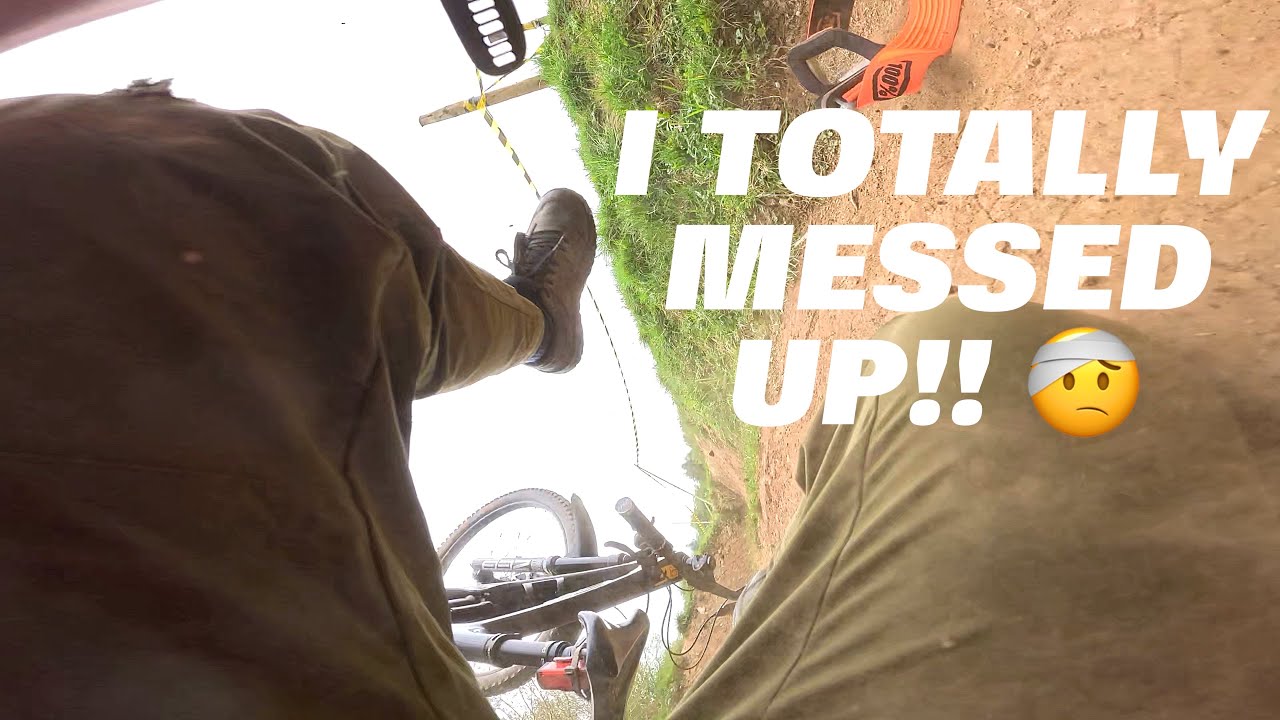 I SMASHED MYSELF&hellip; AT FARMER JOHNS MTB PARK!!